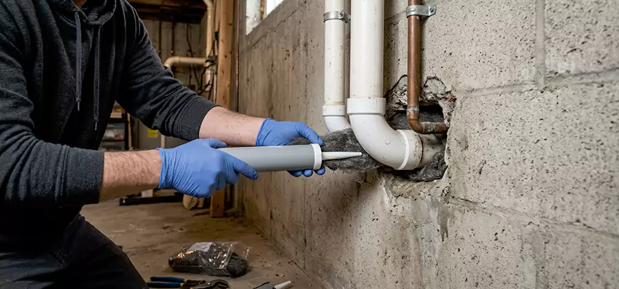 Mouse Proofing Pipes in Tucker