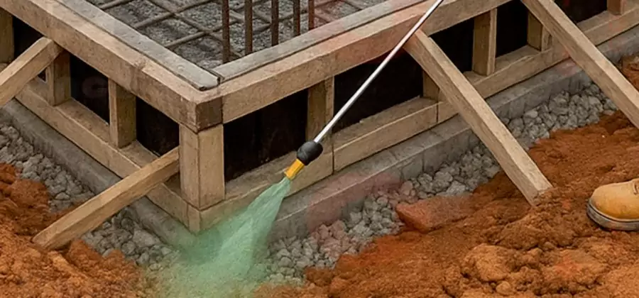 Foundation Slab Termite Treatment in Tucker