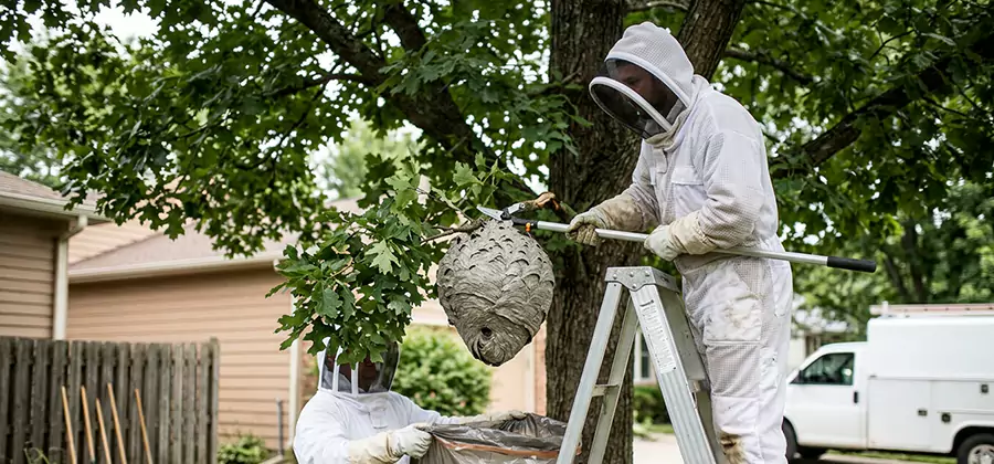 Wasp Nest in Tree Removal Tucker